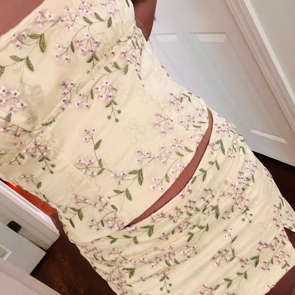 Mistress Rocks Lemon Embroidered Corset and Skirt Set - Picture 6 of 6